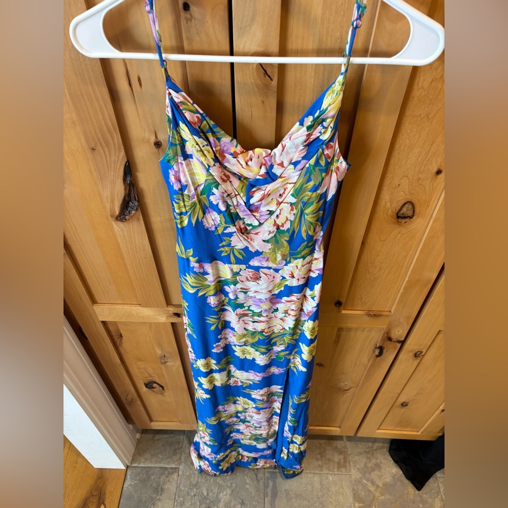 Privacy Please Blue Floral Gown